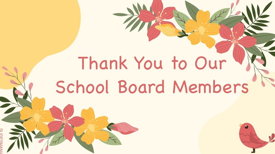 Thank You School Board Members